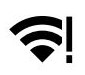 Icona del Wi-Fi con punto esclamativo