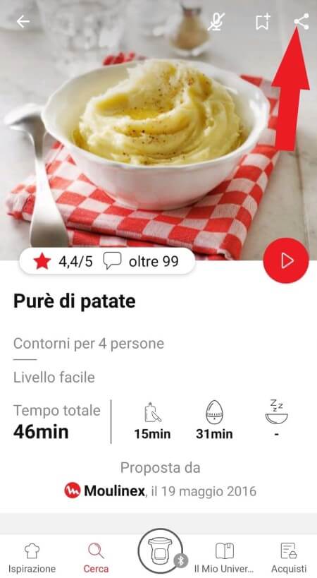 highlighting the sharing functionality in the Companion app